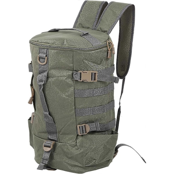 Fiskespöväska med stor kapacitet, förvaringsväska för fiske, bekväm och reptålig, för fiskeutrustning (ArmyGreen)