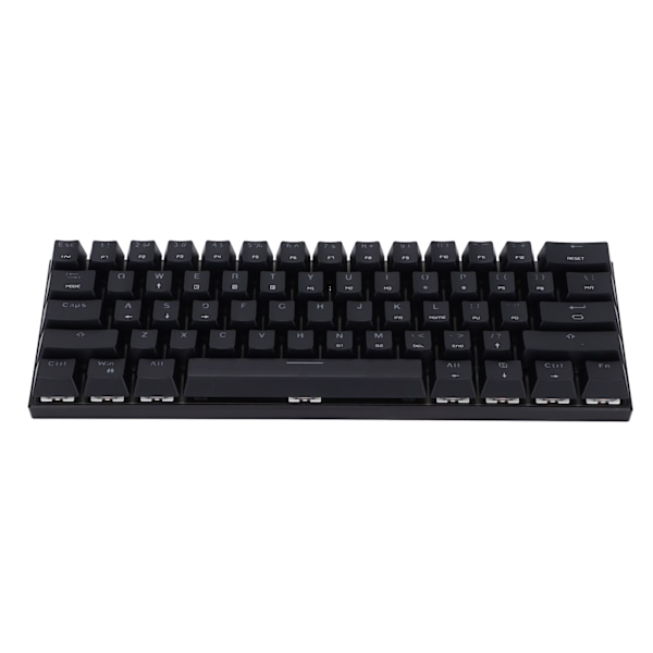 Mekanisk tastatur 61 tast RGB baggrundsbelyst USB kablet dobbelt tilstand stor kapacitet mekanisk gaming tastatur sort grøn aksel