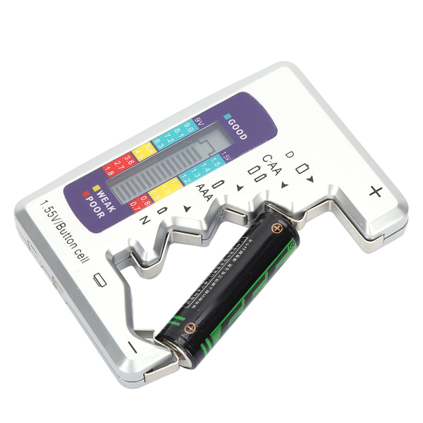Digital Battery Tester Batterikapacitet Detektor Checker Mätverktyg 90 x 60 mm