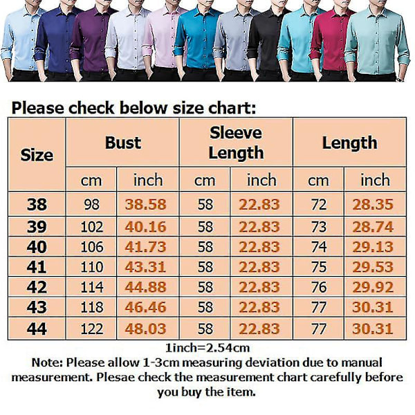 Miehet Slim Fit Violetti Pitkähihainen Napitettu Pukeutumispaita