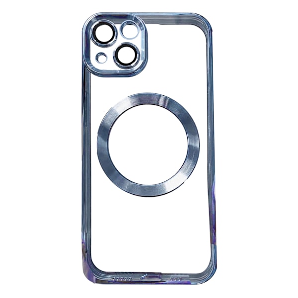 Phone Protective Case Fashionable Electroplated Magnetic Suction Full Covered Shockproof Phone Cover for IPhone Far Peak Blue for IPhone 13