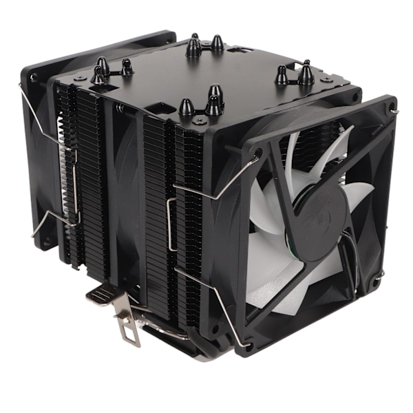 9CM CPU-kylare Dubbel torn 6 Kopparvärmeledningar 3 Tråd 3 Fläkt Färgglatt Ljus Dator CPU-kylfläktar för Intel för AMD
