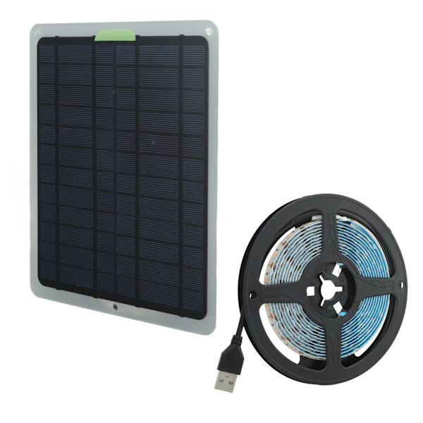 20W Full Spectrum Solcelle-drevet Lamper LED 5V IP65 Vandtæt Solcelle Plantevækst Lysstrimmel til Have Drivhus