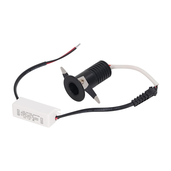 3W LED Indbygget Spot Mini Under Kabinet Lys Downlights med LED Driver til Køkkenskabe Lofter AC85‑265V Hvidt Lys 6000K