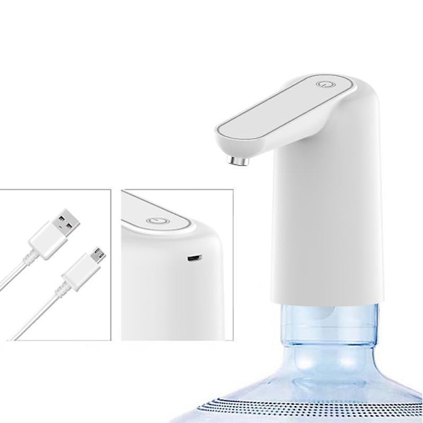 Oppgradert bærbar USB-ladbare vannflaskedispenser