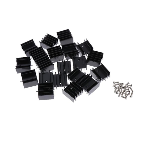 20 x 24 x 16-25 mm MOSFET Alumiininen Jäähdytyselementti 7805 Transistori Jäähdytin
