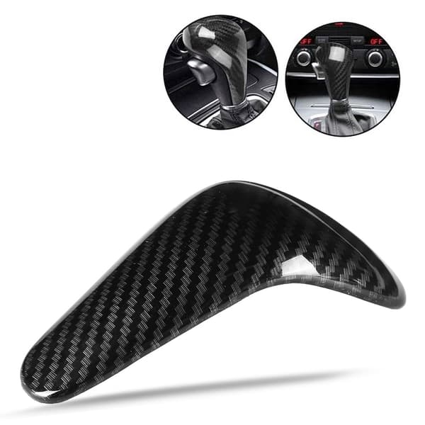 Bil Karbonfiber Stil Interiør Girspak Hode Deksel Trim for Audi A6 A7 15-18