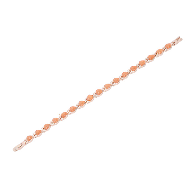 Magnetiskt armband i titanstål för kvinnor, modernt och elegant, magnetisk terapi, gåva för viktminskning, orange