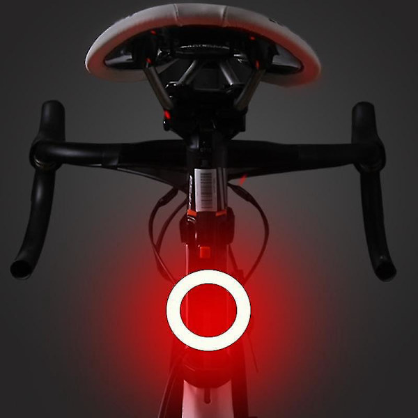 Monipuoliset valaistustilat USB-ladattava LED-pyörän takavalo kolmio