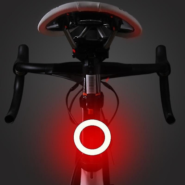 Multifunktionell USB-laddningsbar LED-cykelbakljus Triangel