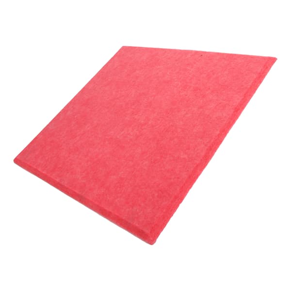 6 stk. akustisk absorpsjonspanel, fortykket, reduserer etterklang, lydisolerende polstring, absorber (rosa)