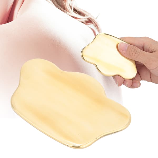 Ren koppar kropps-SPA massageverktyg Gua Sha-bräda akupunkturskrapa massager
