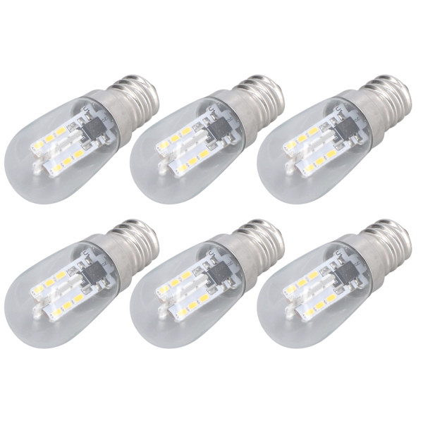 10 stk LED E12 Lyspære Glass Liten Taklampe Pære 500LM Vegglampe Pære for Soverom Kontor 220V