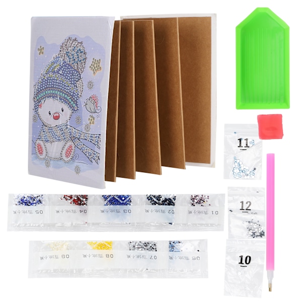 Timanttimaalausvalokuva-albumi Söpö lumiukko-kuvio DIY-timanttikuvakirja Syntymäpäivälahja