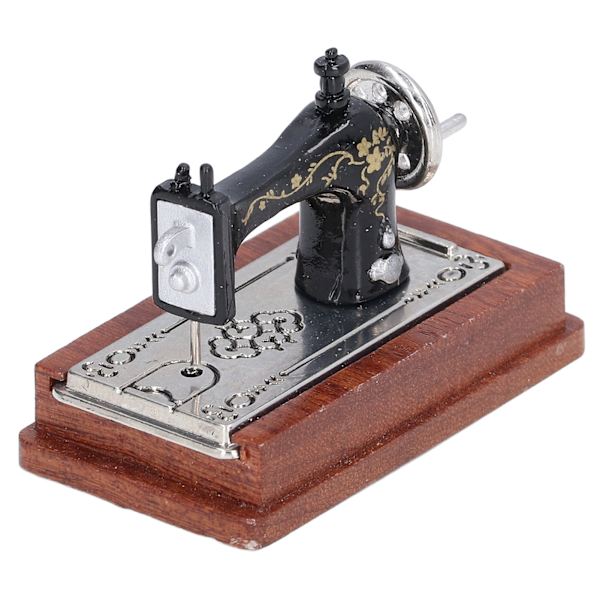 Nukkekodin ompelukone 1:12 Miniatyyri Retro Nukkekodin ompelukone Koti Elämä Kohtaus Lahja Nukkekoti Koriste