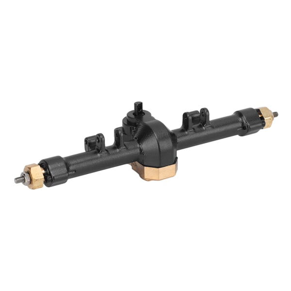 Komplett bakaxel i aluminiumlegering för Axial SCX24 AXI90081 1/24 RC-bildelar Svart