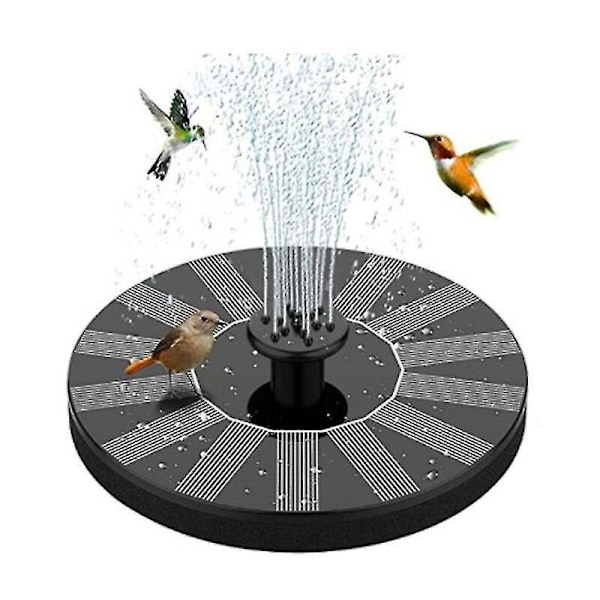 Solcellsdriven fontän, solcellsdriven dammpump med solcellsvattenpump, flytande fontänpump för trädgårdsdamm, fontän, fågelbad, akvarium