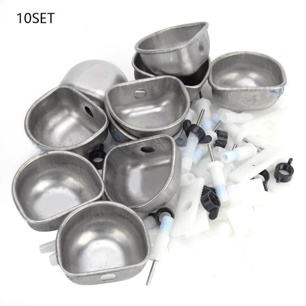 10 settiä ruostumattomasta teräksestä valmistettu kanin juoma juomavesikulhoon ruokintatarvikkeet Marten FoxSplit Tee Connectorille