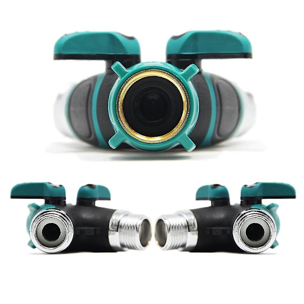 Messingfordeler, 3/4\" Hagekran Y-splitter Dobbel Slangekobling - AK
