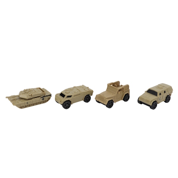 4 kpl/setti 1/64 Mini-rakennusajoneuvoa ABS-vetotekniikka-auto lapsille yli 3-vuotiaille