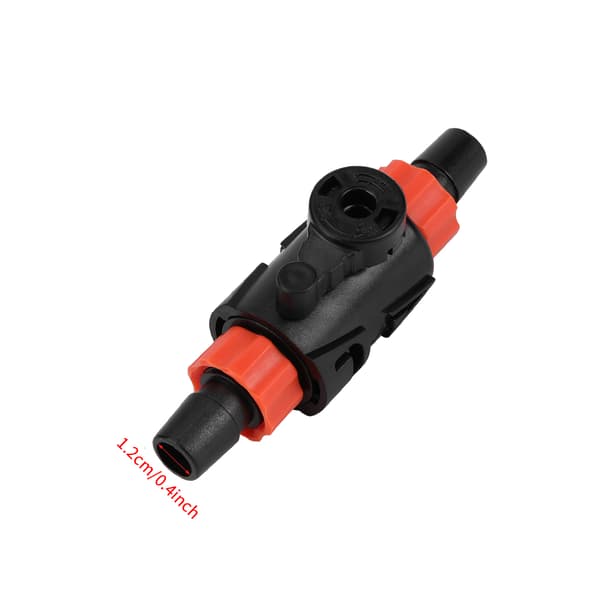 Akvarium Vannstrømskontrollventil med hurtigutløserhåndtak Slangekobling 12/16mm(S)