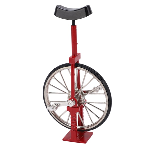 Enhjuling Modell Simulerad Livlig Design Vacker Utsökt Texturerad Legering Mini Enhjuling Cykel Prydnadsleksak
