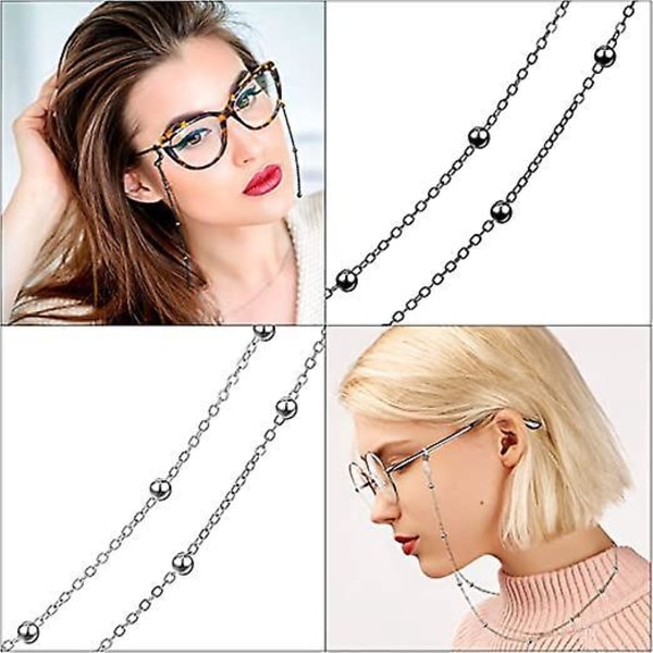 6 stykker stilige brillekjeder Holder perler remholder med seks forskjellige stiler