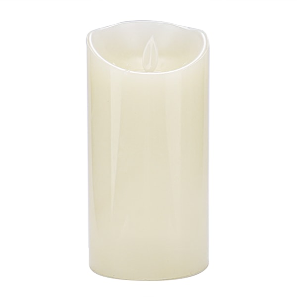 Mini LED falsk stearinlyslampe flammefri batteridrevet te lys natbelysning (15cm)