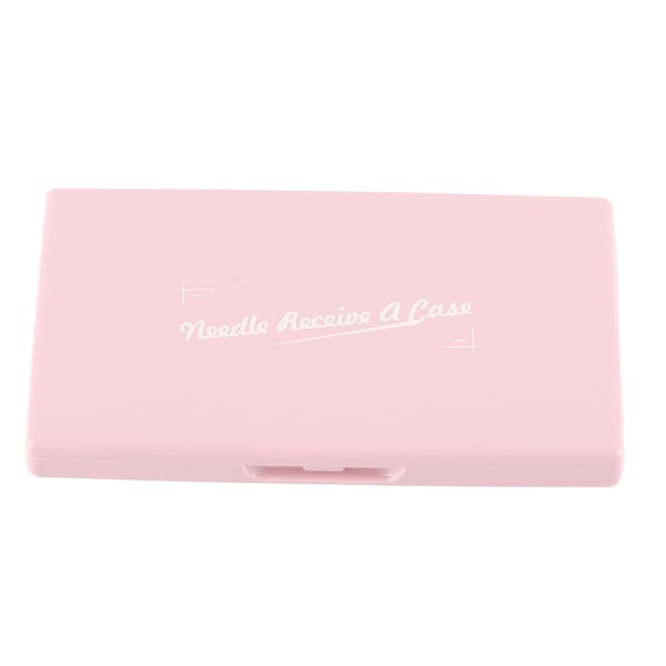 Magnetisk nålehylster Pink Plastic Shell Light Portable Kompakt syningstift opbevaringsboks til syning af håndarbejde