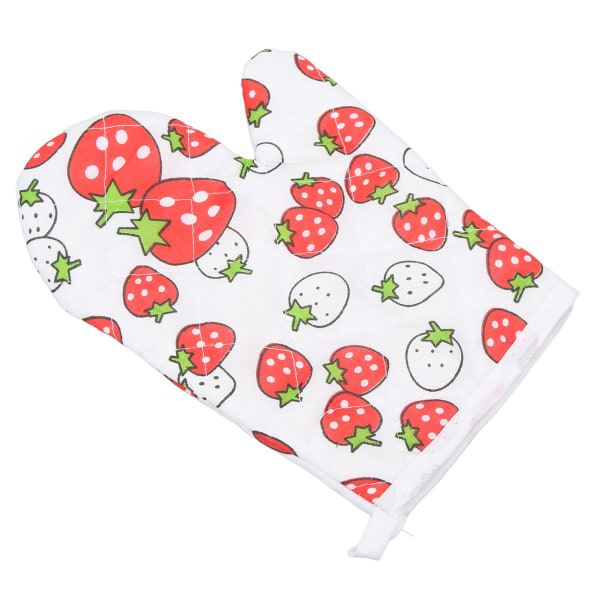 Ugnshandskar Polyester Bomull Material Printed mönster Lanyard Design Matlagning Mikrovågsvantar för kök