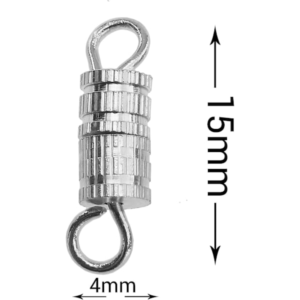 100 stykker 4x15 mm tøndeskruer med skruespænde