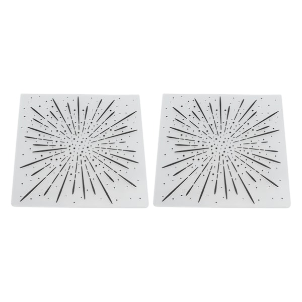 2 st präglingsmappar i plastmaterial transparent utseende DIY gör präglad mall för korttillverkning