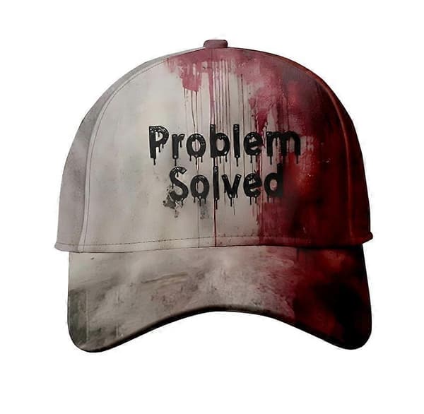Problem Løst Halloween Hat Rædsel Sjov Halloween Unisex Hat Blodig Kasket GGZG Hat