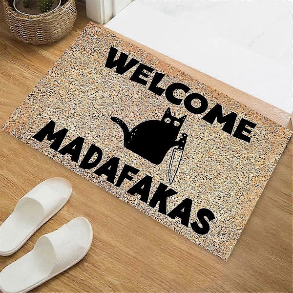 Dark Welcome Madafakas Täyspainettu Ovimatto Hauska Ovimatto Kodin Sisustus Keittiön Kylpyhuoneen Sisustus Anna Ihmisille