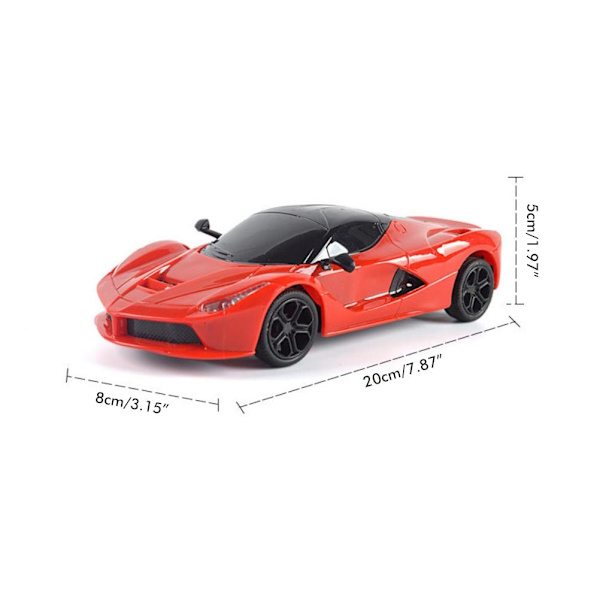 Barnens elektriska fjärrstyrda bil Uppladdningsbar fyrkanals simulerings sportbil Polisbil Leksak RC Racing Model Leksak