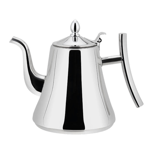 1,2L Rostfritt Stål Tekanna med Filter Skärm Tjockare Kaffe Kanna Hotell Restaurang Kallt Vattenkokare