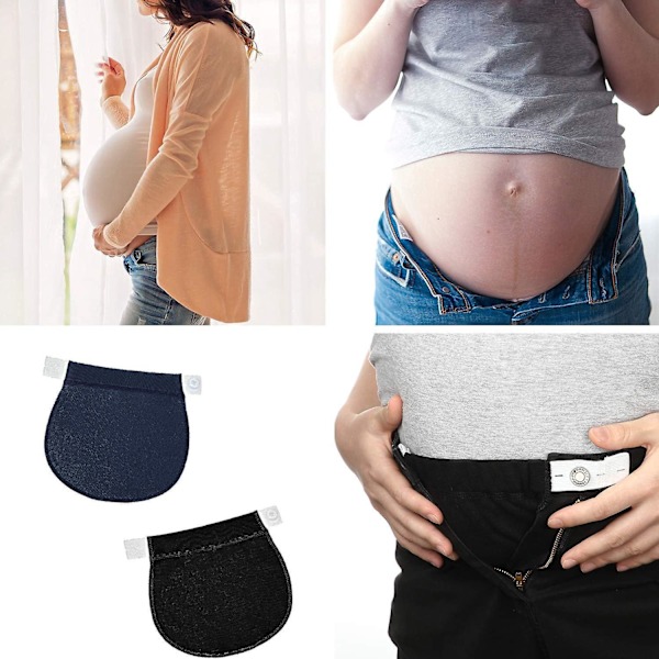 5 Stycken Graviditetsbyxförlängare Justerbar Graviditetslinning Byxförlängare, 5 Färger
