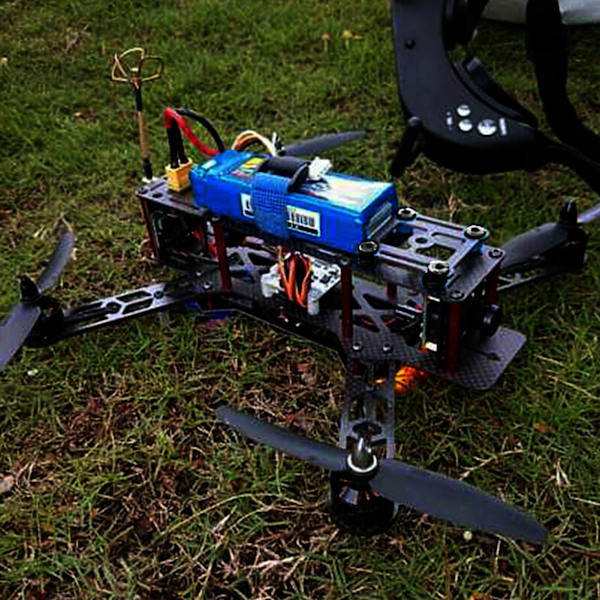 250MM Quadcopter FPV Aircraft Drone Frame Kit RC-tillbehör för QAV250 (kolfiber)