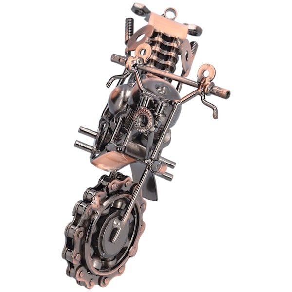 Motorcykel Ornament Bronze Retro Stil Jern Kunstværk Lille Størrelse Dæk Modeller til Hjem Klub