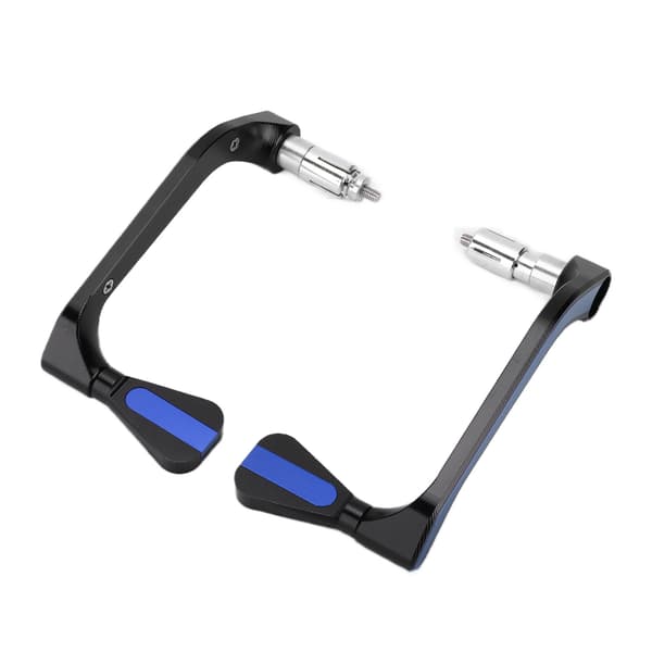 2PCS Motorcykel Styrskydd Aluminiumlegering Modifiering Underhåll Universal för 22mm/0.87in Blå