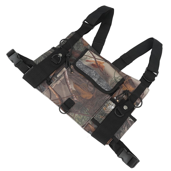 Radio Brystsele Bryst Front Pack Håndfri Radio Front Pack Pung Hiphop Bag For Walkie Talkie Camouflage