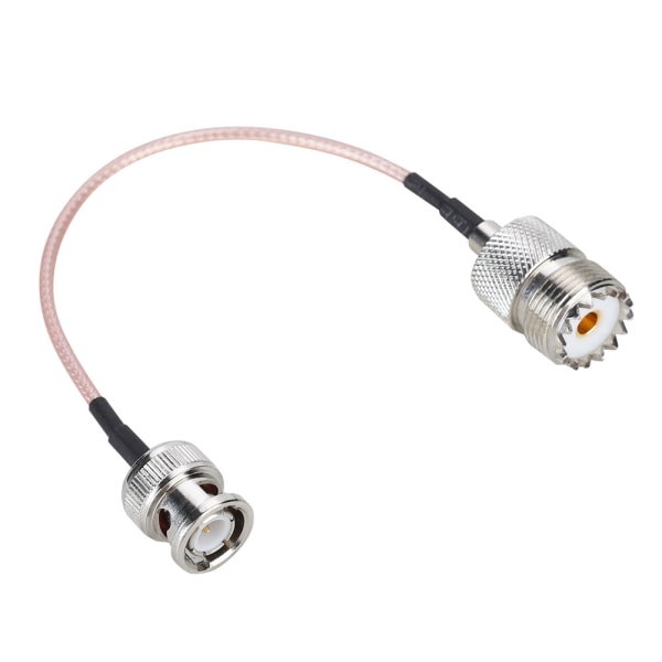 1 Stk BNC hann til UHF hunn adapter Kabelkontakt omformer for RF radioantenne 15 cm