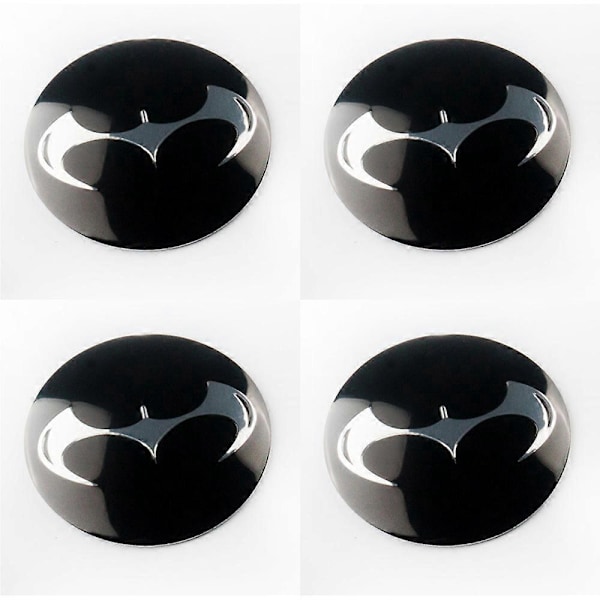 4 x 56mm 3D Selvklebende Silikon Navdeksler Senterkopper Bilhjul Navkapsler Felg Navdeksler Universelle Navdeksler A
