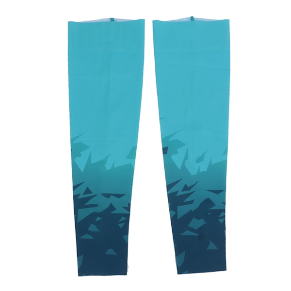 Arm Sleeves Sol Ljusblå UV-skydd Andningsbar Ergonomisk Snabbtorkande Sol Sleeves för Sport Cykling Utomhus