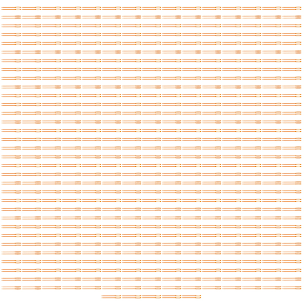 1000 stk storeøynede plastsyersnåler Garn syersnål DIY syhåndverk nål oransje