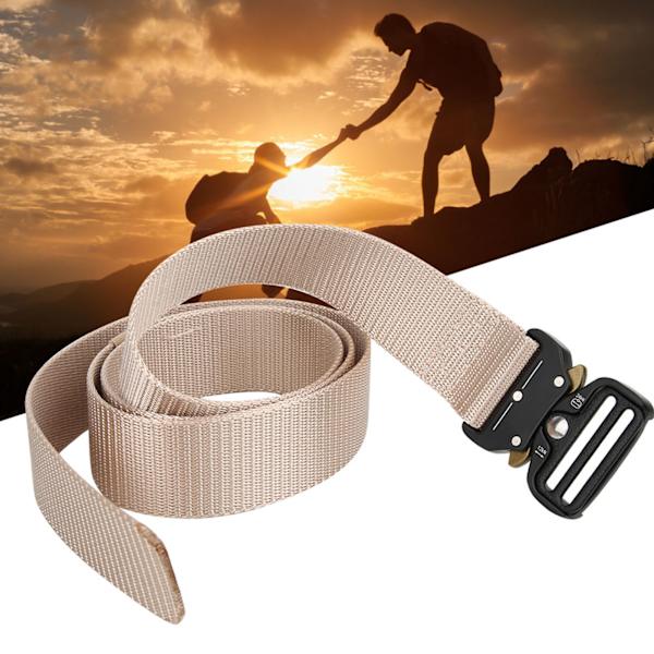 Nylon utomhus multifunktionsräddning rappellering nedförsbacke Militär midjebälte Heavy Duty (khaki)