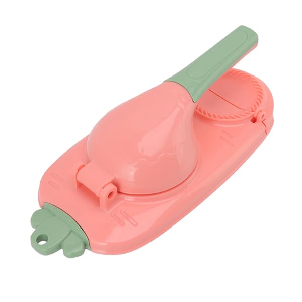 2 i 1 Dumpling Maker Lätt att använda Tidsbesparande Dumpling Skin Wrapper Form för Hem Restaurang Rosa