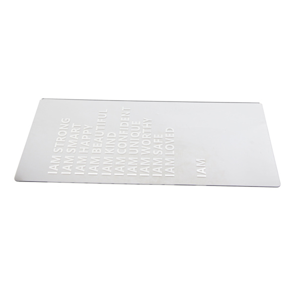 LED Affirmation Mirror Akrylspegel USB-spegel Inspirerande spegel Mångsidig inredning
