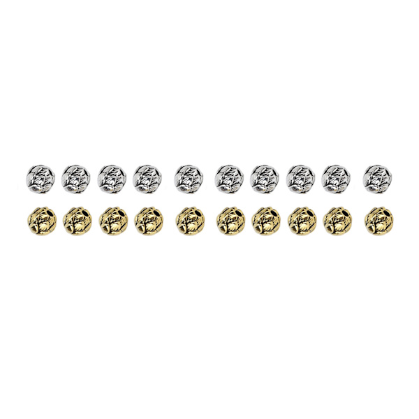 20 stk. legering skægperler retro hår rør perler smykker DIY vedhæng til armbånd halskæde fremstilling