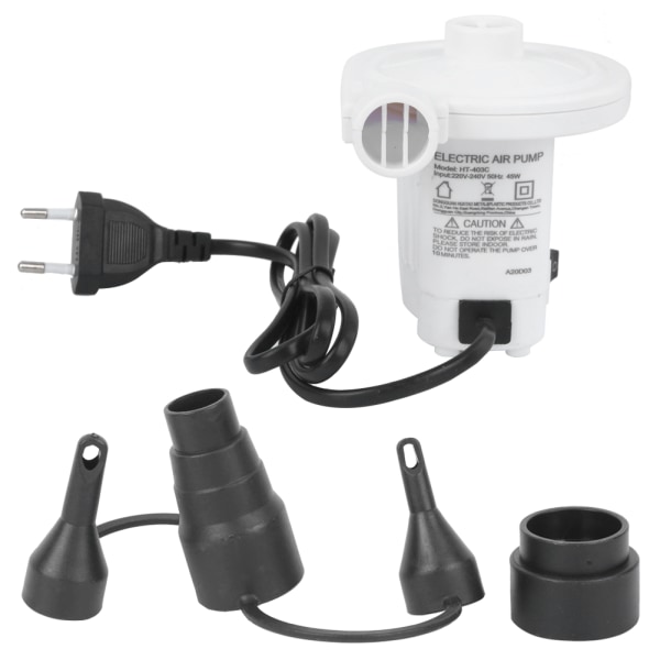 HT-403C AC elektrisk luftpumpe for oppblåsbar kajakk utendørs akvatikk 220-240V
